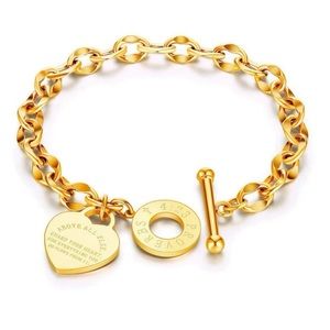 Goldtone Bracelet (Macy's) Bible Scripture - Proverbs 4:23